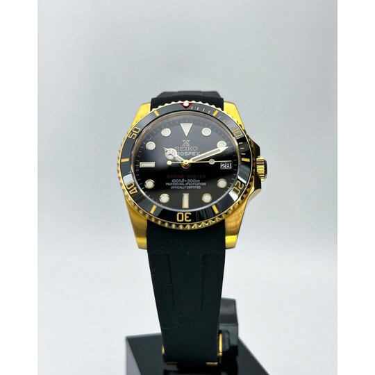 Custom Seiko Mod • Black Gold Yachtmaster • 36mm
